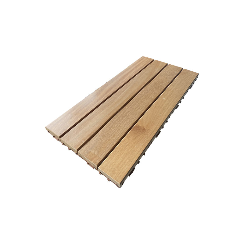 Contemporary Rectangle Hardwood Flooring Water Resistant Click-Locking Wood Flooring