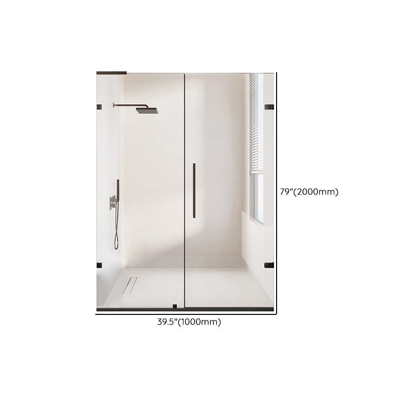 Laminated Glass Shower Bath Door Frameless Hinged Clear Shower Door