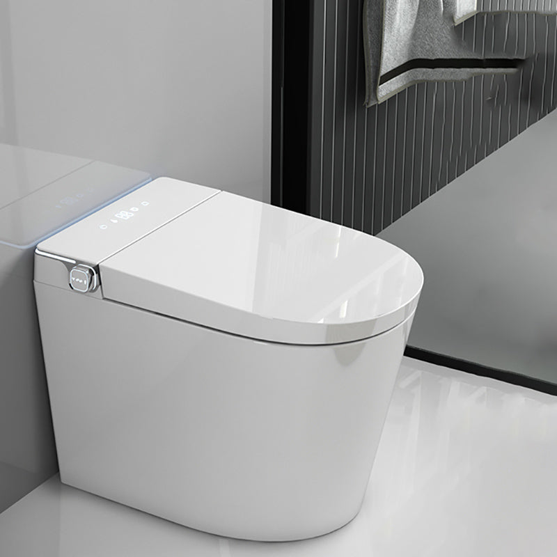 Simplicity Elongated All-in-One Bidet White Ceramic Smart Toilet Bidet with Heated Seat