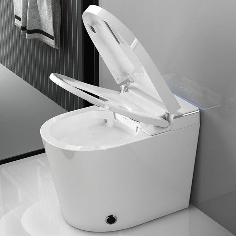 Simplicity Elongated All-in-One Bidet White Ceramic Smart Toilet Bidet with Heated Seat