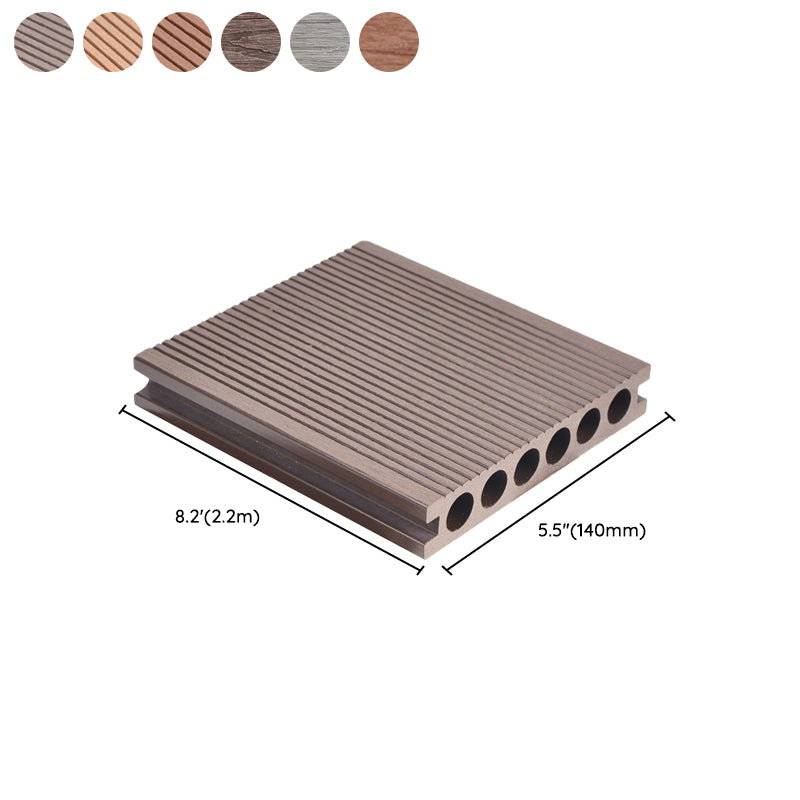 Composite Deck Tile Kit Embossed Nailed Pattern Patio Flooring Tiles