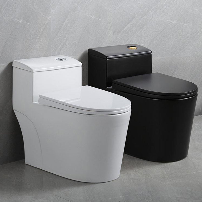 Traditional Siphon Jet Flush Toilet Slow Close Seat Included Urine Toilet for Bathroom