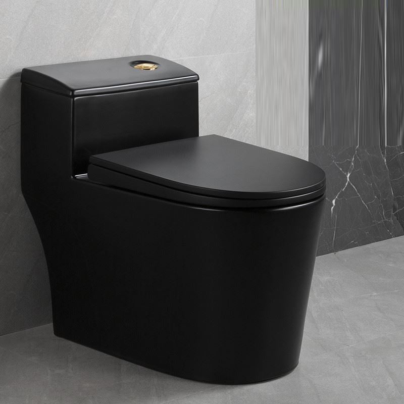 Traditional Siphon Jet Flush Toilet Slow Close Seat Included Urine Toilet for Bathroom