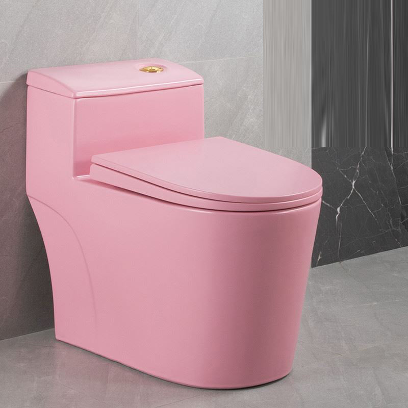 Traditional Siphon Jet Flush Toilet Slow Close Seat Included Urine Toilet for Bathroom