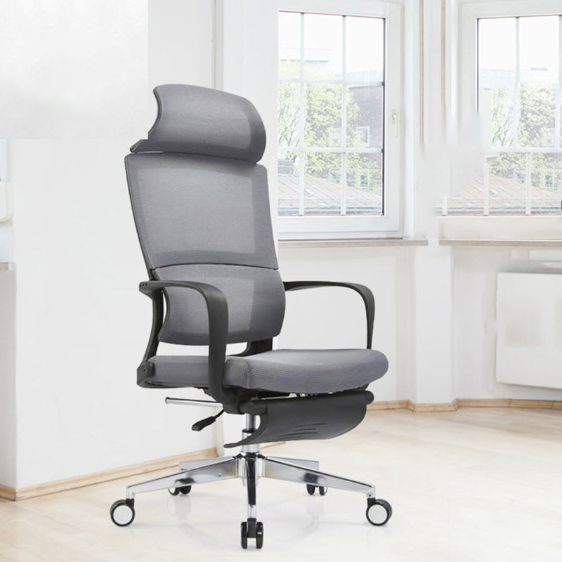 Modern Slide Office Chair Fixed Arms No Distressing Chair with Breathable Back