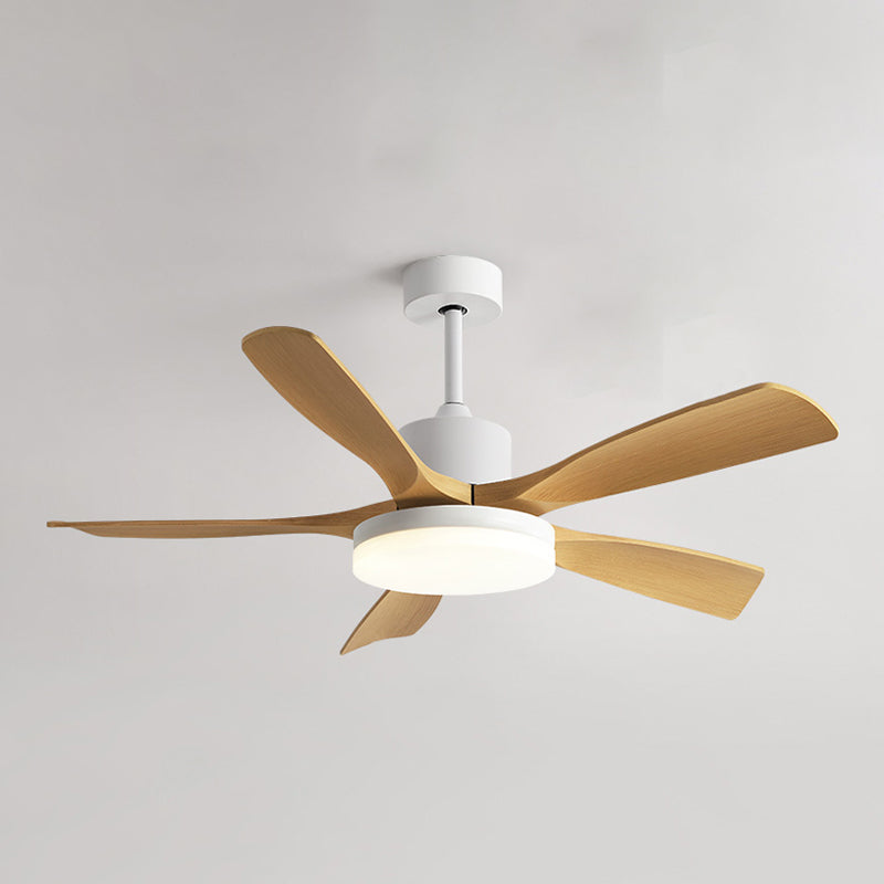 Minimalism LED Ceiling Fan 56" Metal Fan Lighting for Dining Room