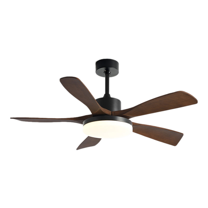 Minimalism LED Ceiling Fan 56" Metal Fan Lighting for Dining Room