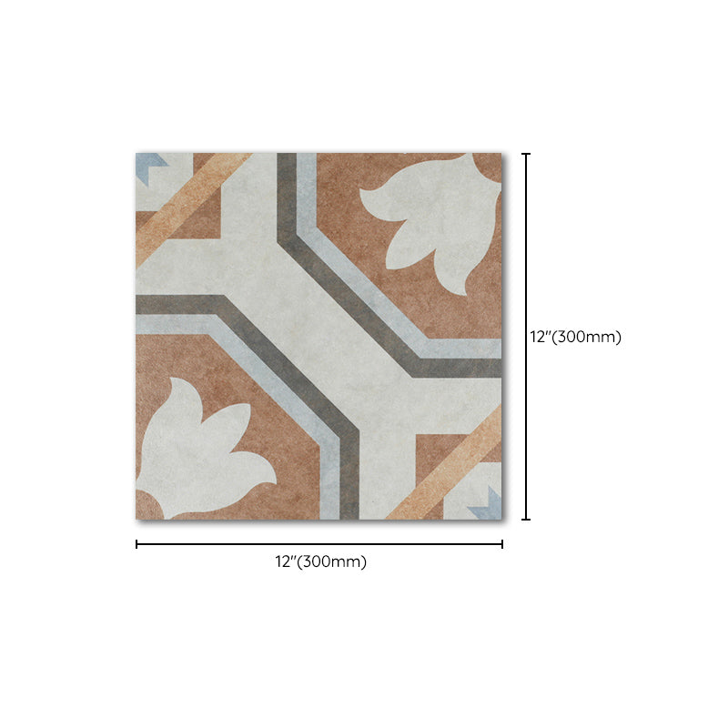 Patterned Floor and Wall Tile Contemporary Simple Floor and Wall Tile