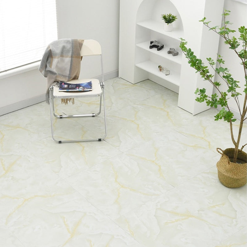 Marbling Plastic Floor Water Resistant Peel & Stick Floor Tiles