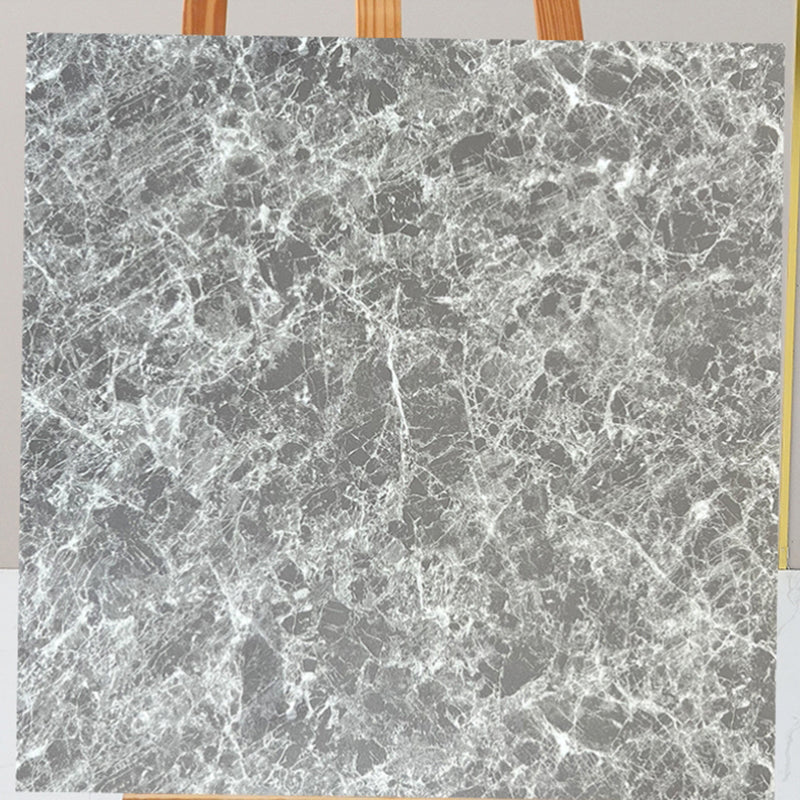 Marbling Plastic Floor Water Resistant Peel & Stick Floor Tiles