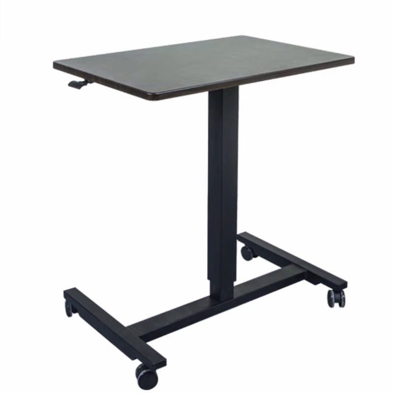 Modern Style Office Desk Rectangular Shape Black/Brown/White Movable Table with Wheels