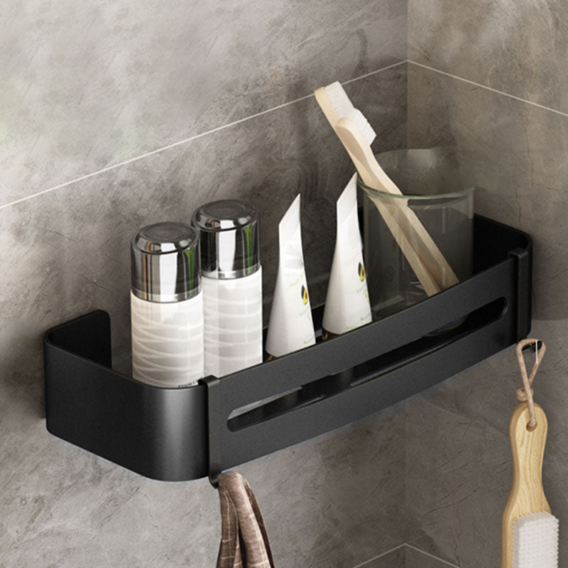 Metal Silver Bathroom Accessory Set Modern 1/2/3 - Piece Bath Shelf Anti-rust