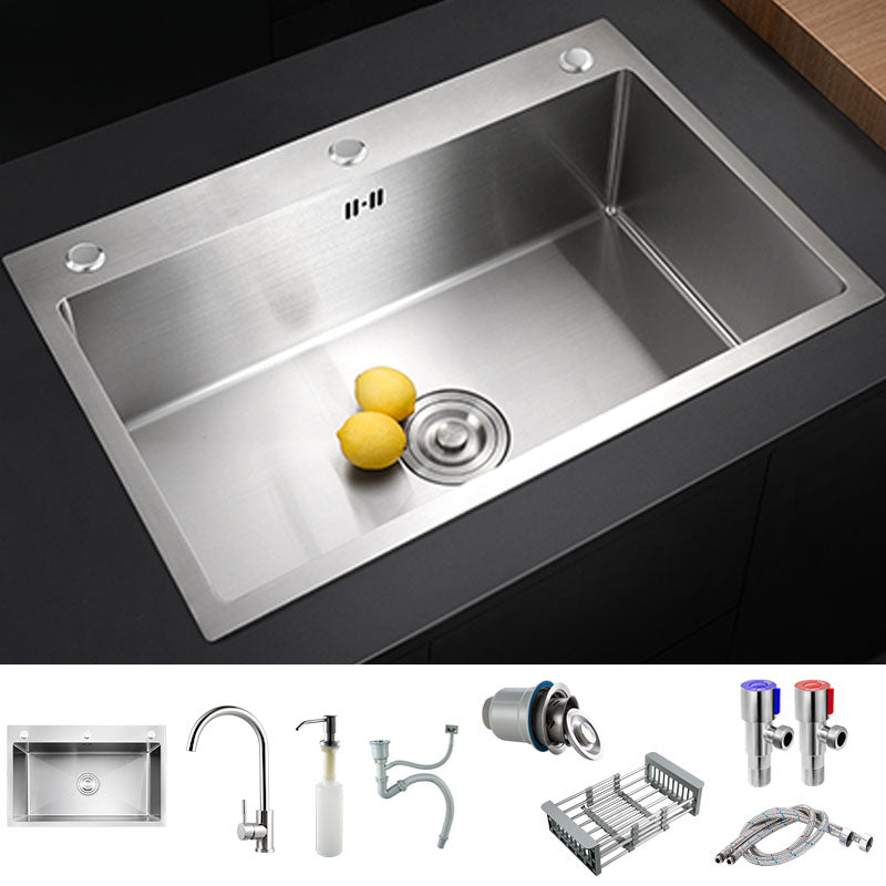 Modern Kitchen Bar Sink Stainless Steel with Faucet and Soap Dispenser Sink