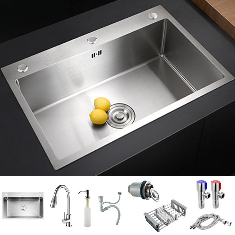 Modern Kitchen Bar Sink Stainless Steel with Faucet and Soap Dispenser Sink