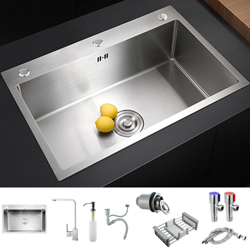 Modern Kitchen Bar Sink Stainless Steel with Faucet and Soap Dispenser Sink