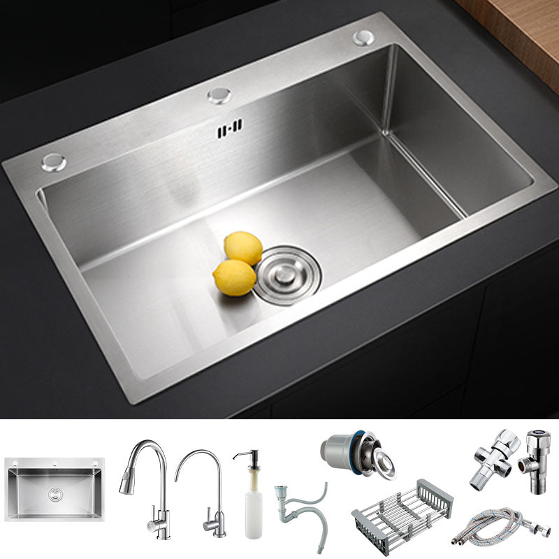 Modern Kitchen Bar Sink Stainless Steel with Faucet and Soap Dispenser Sink