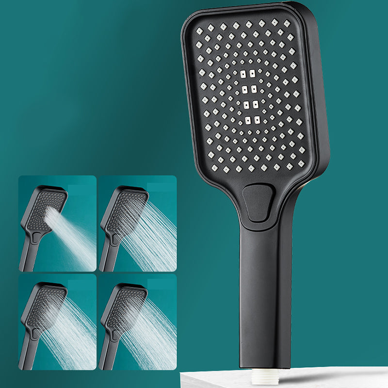 Contemporary Rectangular Hand Shower Adjustable Spray Pattern Showerhead