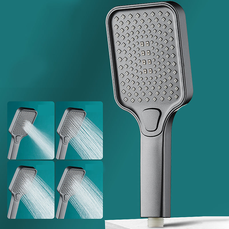 Contemporary Rectangular Hand Shower Adjustable Spray Pattern Showerhead