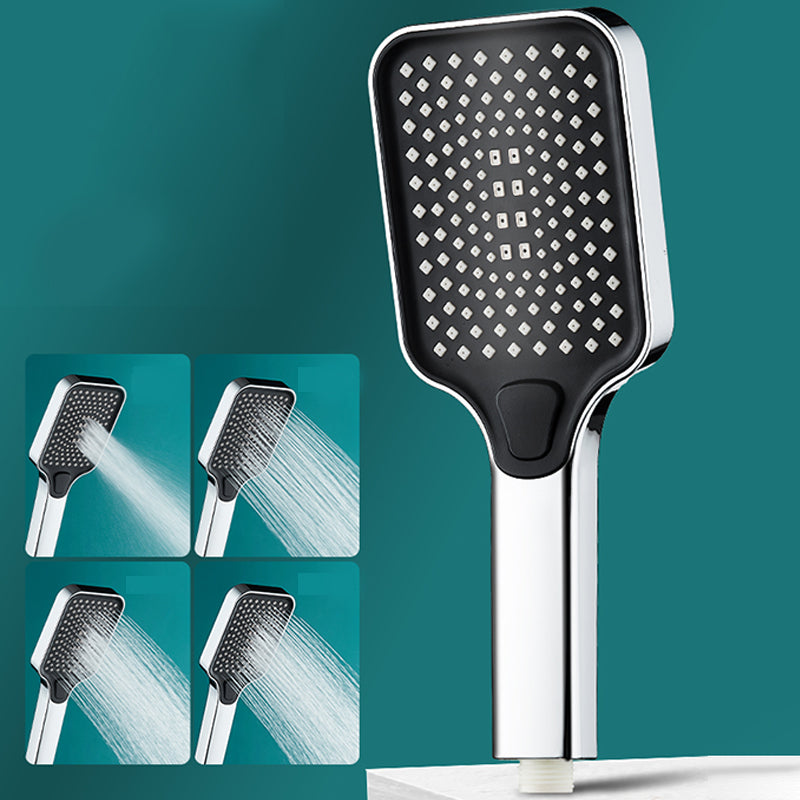 Contemporary Rectangular Hand Shower Adjustable Spray Pattern Showerhead