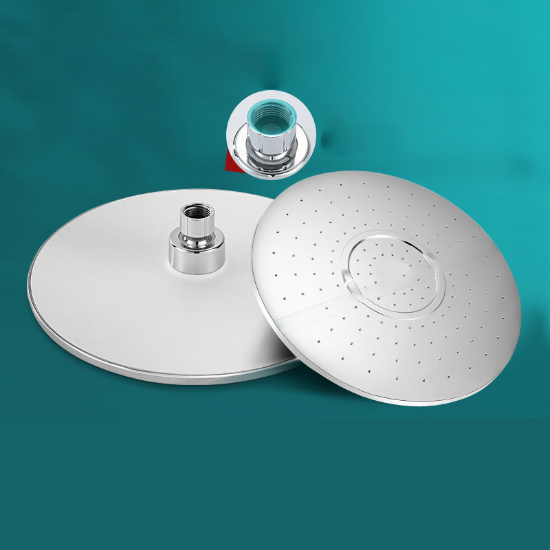 Round Shower Head Combo Modern Fixed Shower Head for Bathroom