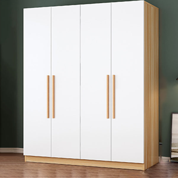 Modern Matte Closet Wooden Glossy Coat Locker with Garment Rod