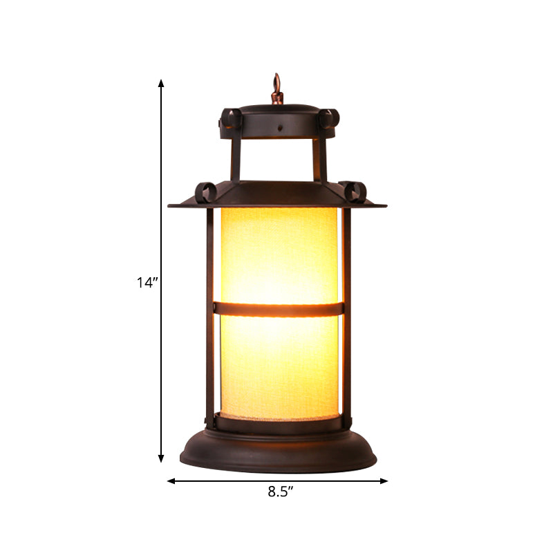 Metal Brass Desk Light Kerosene 1 Light Industrial Style Table Lamp for Dining Room