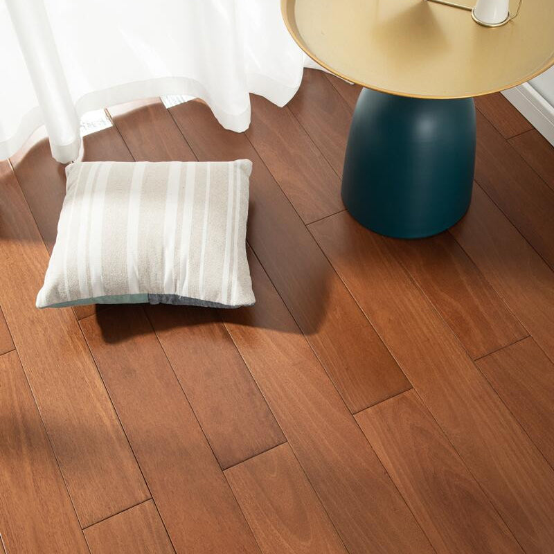 Solid Wood Rectangle Flooring Waterproof Smooth Hardwood Flooring