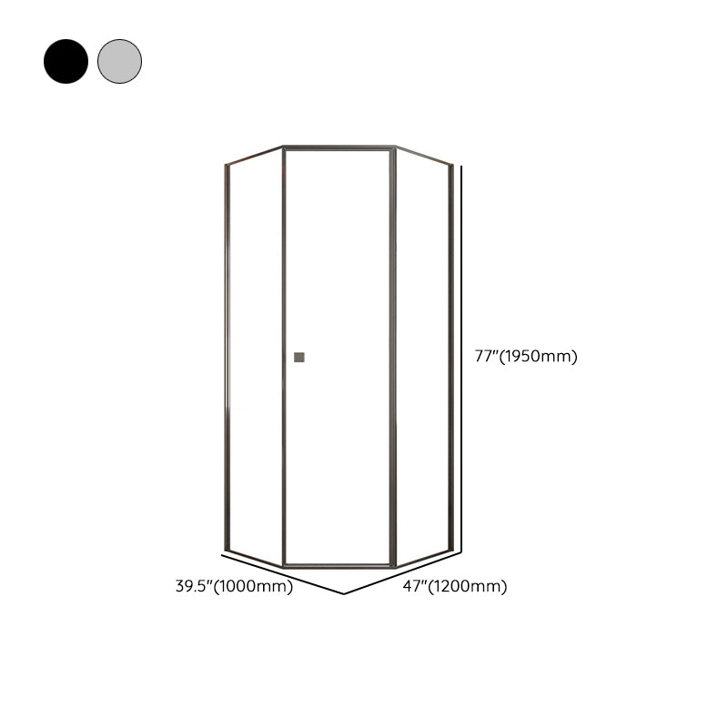 Pivot Framed Shower Bath Door Transparent Clear Shower Bath Door