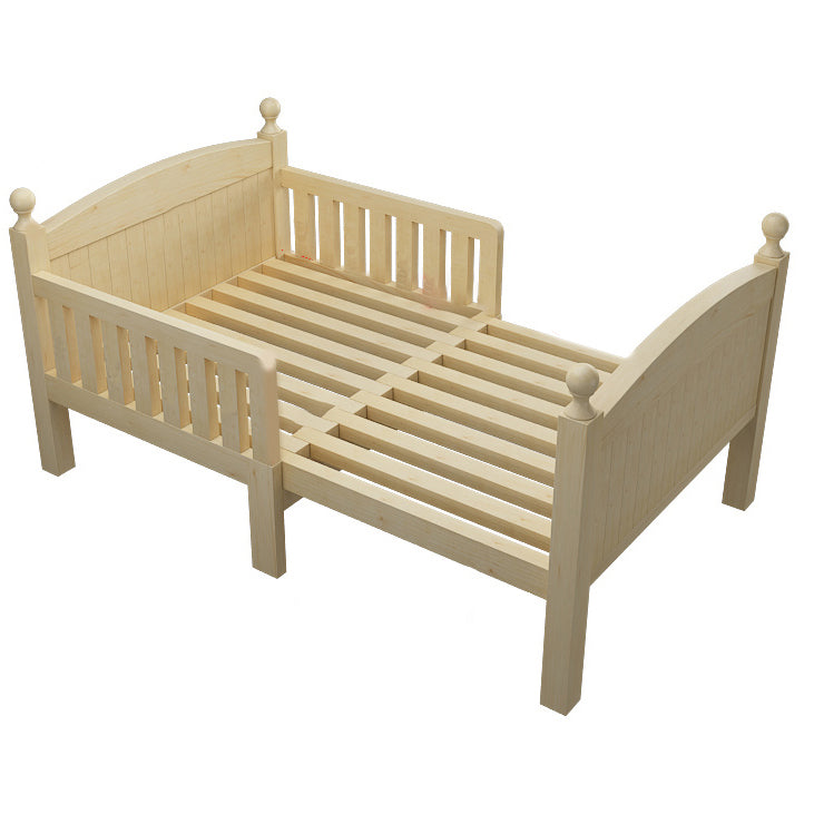 Solid Wood Convertible Crib Simple Nursery Crib with Mattress