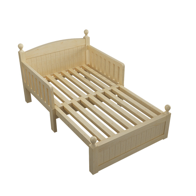 Solid Wood Convertible Crib Simple Nursery Crib with Mattress