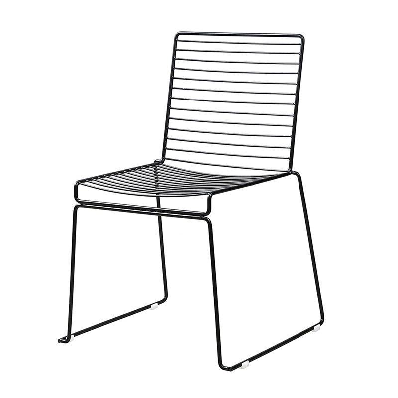 Contemporary Outdoor Bistro Chairs Metal Stacking Outdoors Dining Chairs