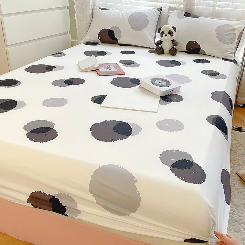 Cartoon Print Sheets Cotton Fade Resistant Non-Pilling Soft Bed Sheet Set