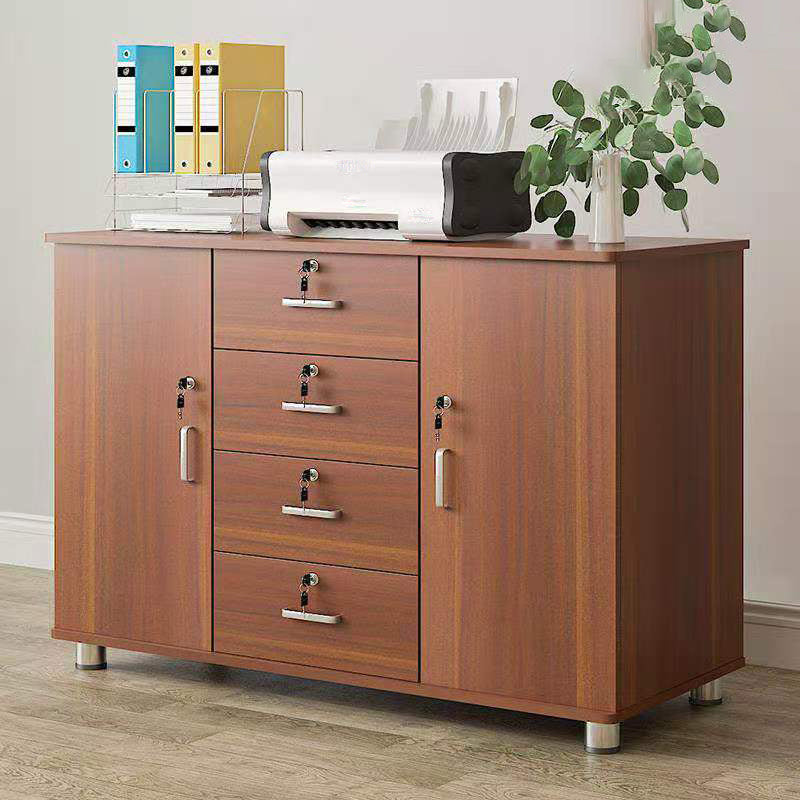 Traditional Wood Cabinet Drawers Storage File Cabinet with Shelves