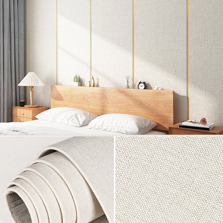 Modern Flax Paneling Wall Interior Wear Resistant Thicken Plank