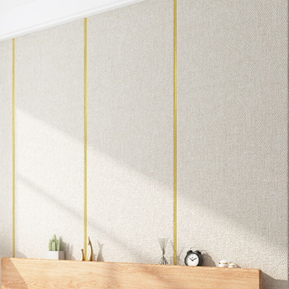 Modern Flax Paneling Wall Interior Wear Resistant Thicken Plank