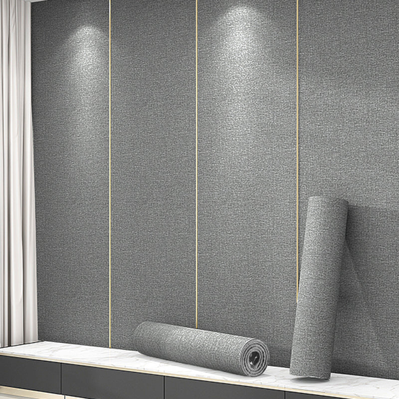 Modern Flax Wall Covering Paneling Textured Wall Interior Anti-collision Plank