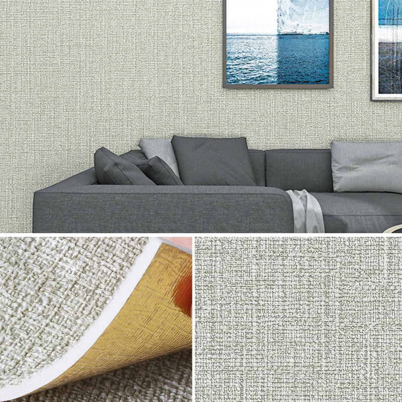 Modern Flax Wall Covering Paneling Textured Wall Interior Wear Resistant Wall Panels