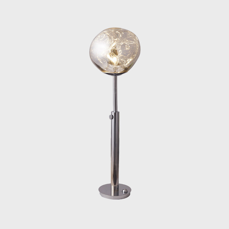 Chrome / rose or lave-like stand stand concepteur concepteur LED acrylique de lecture lampadaire avec barre d'extension