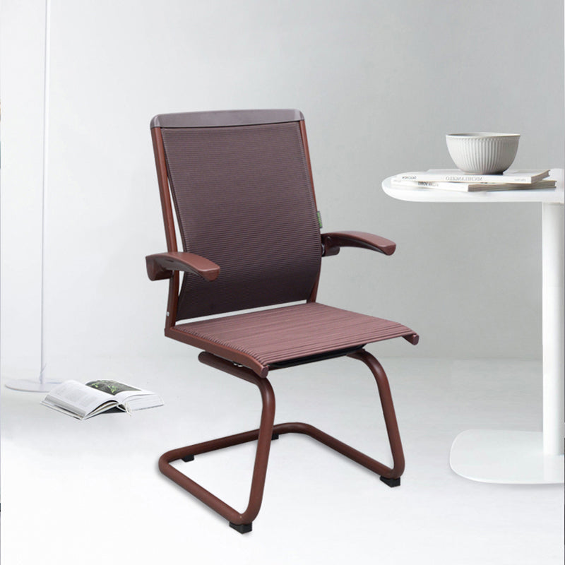 Contemporary Arms Included Desk Chair Mesh Back Conference Chair for Office