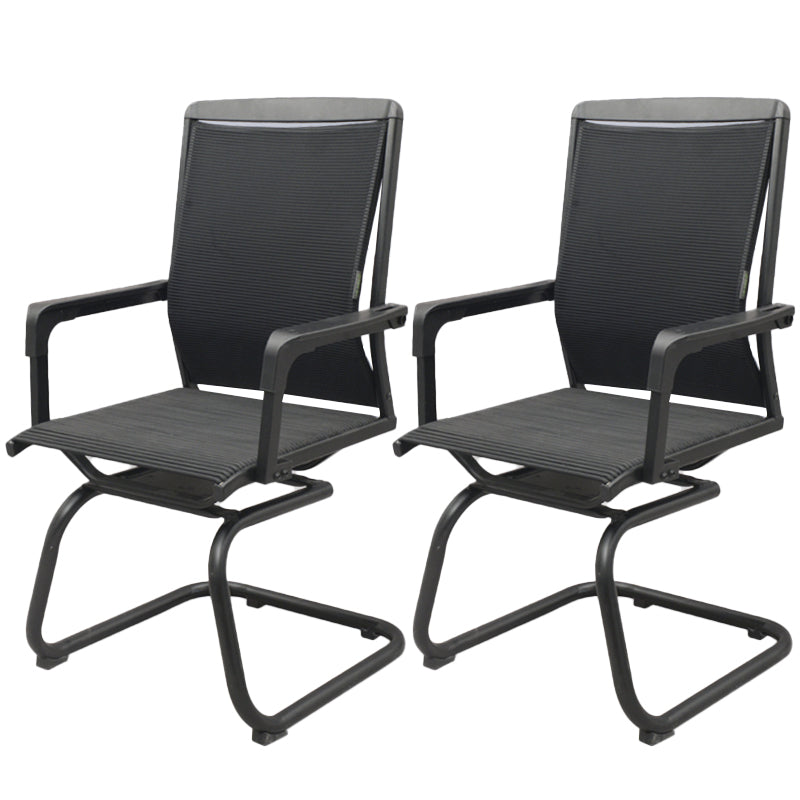 Contemporary Arms Included Desk Chair Mesh Back Conference Chair for Office