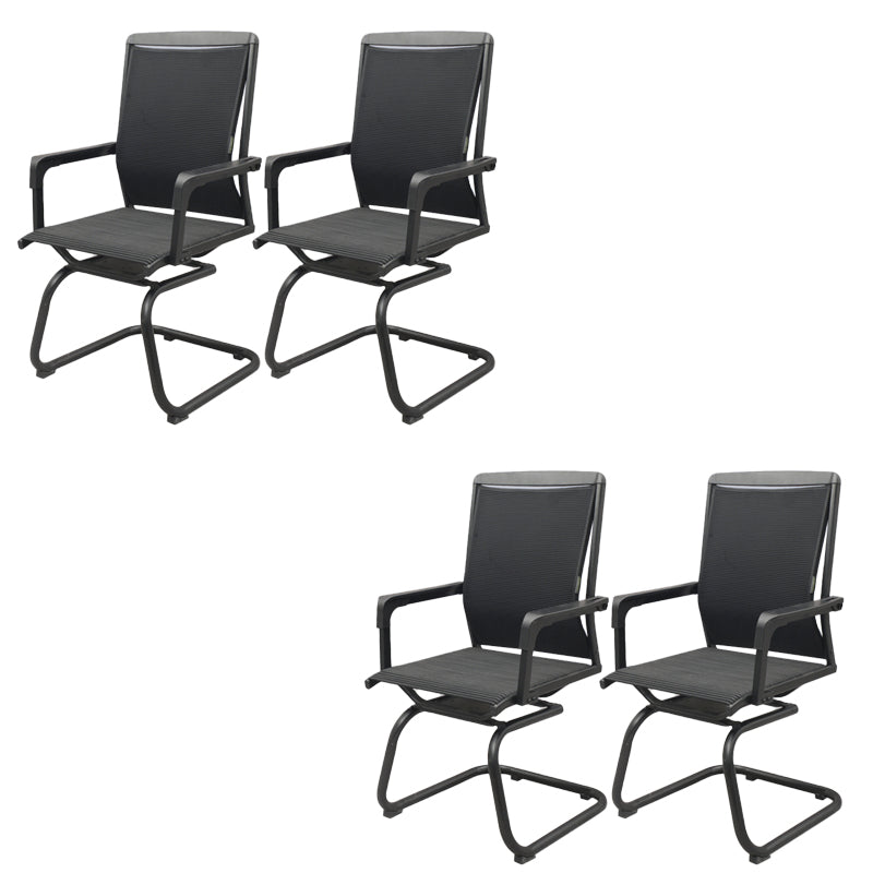 Contemporary Arms Included Desk Chair Mesh Back Conference Chair for Office