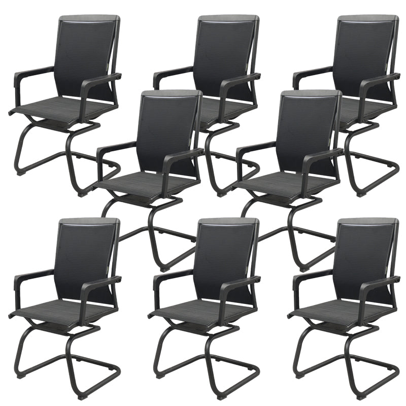 Contemporary Arms Included Desk Chair Mesh Back Conference Chair for Office