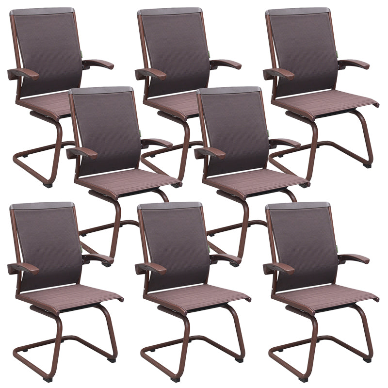 Contemporary Arms Included Desk Chair Mesh Back Conference Chair for Office