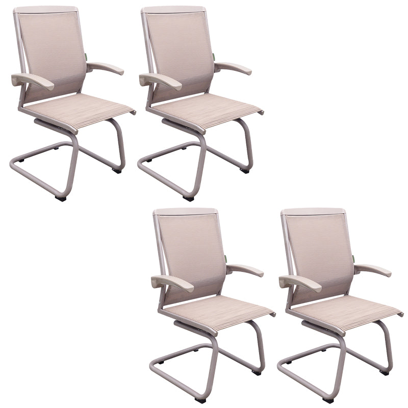 Contemporary Arms Included Desk Chair Mesh Back Conference Chair for Office