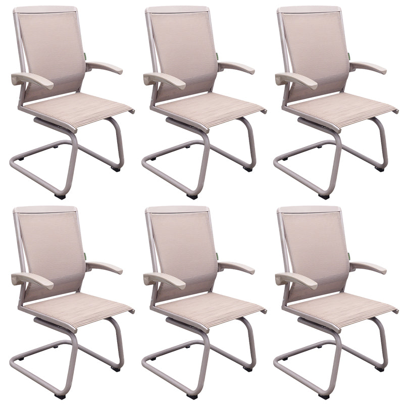 Contemporary Arms Included Desk Chair Mesh Back Conference Chair for Office