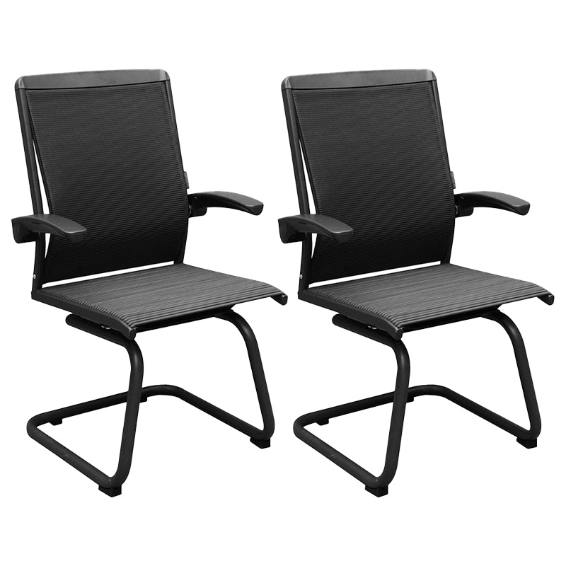 Contemporary Arms Included Desk Chair Mesh Back Conference Chair for Office