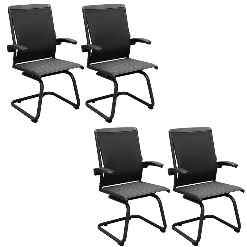 Contemporary Arms Included Desk Chair Mesh Back Conference Chair for Office