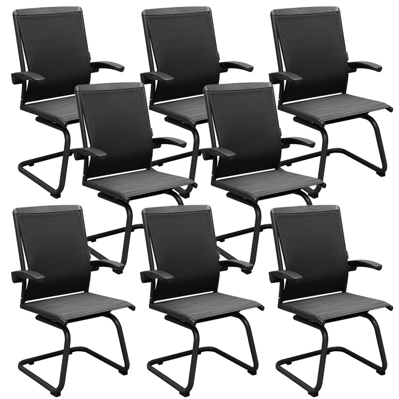 Contemporary Arms Included Desk Chair Mesh Back Conference Chair for Office