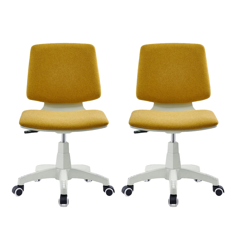 Modern Desk Chair Fabric Low Back Conference Chair with Wheels