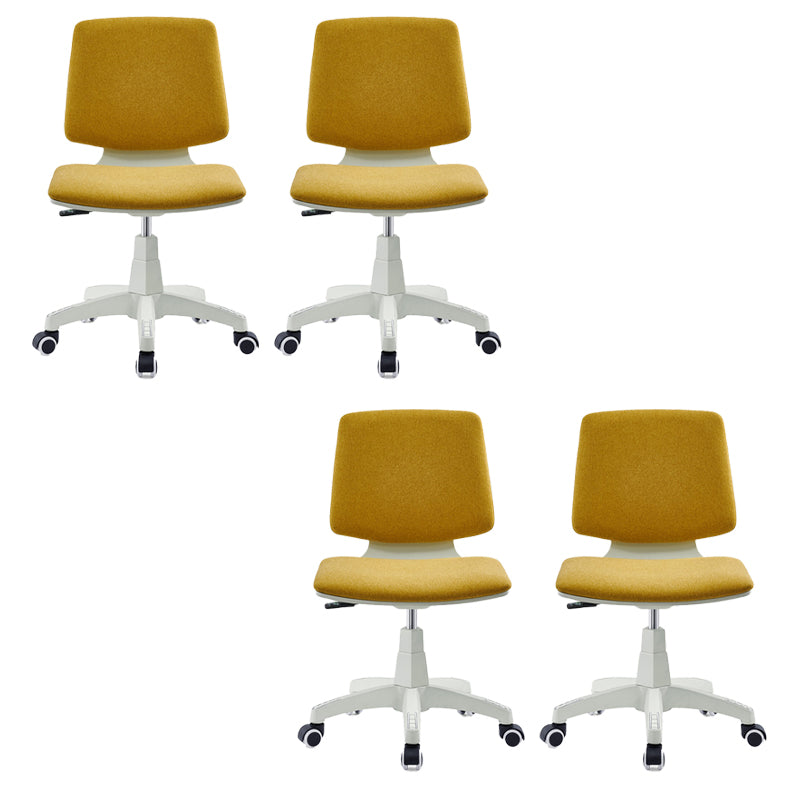 Modern Desk Chair Fabric Low Back Conference Chair with Wheels